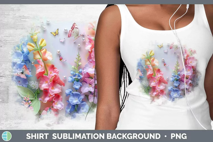 Enchanted Flowers 3D Snapdragon Shirt Sublimation Sublimatio