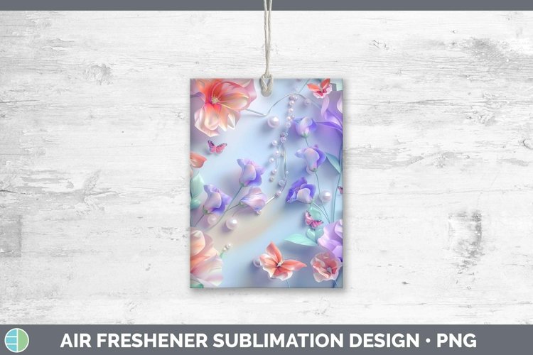GorgeousEnchanted Flowers 3D Air Freshener design.