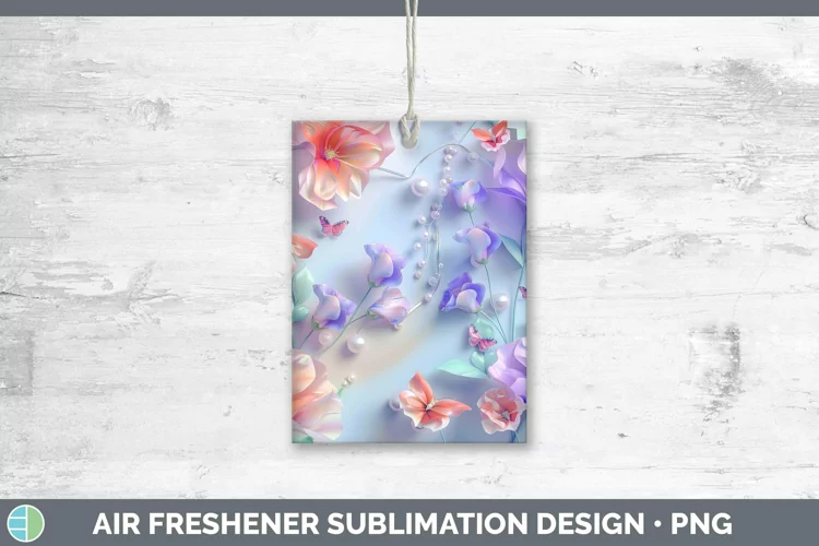 Enchanted Flowers 3D Sweet Pea Air Freshener Sublimation Car