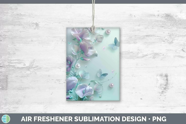 Enchanted Flowers 3D Sweet Pea Air Freshener Sublimation Car