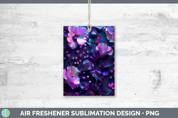 Enchanted Flowers 3D Sweet Pea Air Freshener Sublimation Car