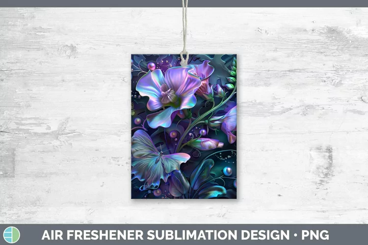 Enchanted Flowers 3D Sweet Pea Air Freshener Sublimation Car