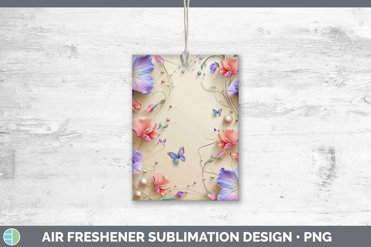 GorgeousEnchanted Flowers 3D Air Freshener design.