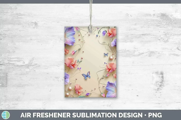 Enchanted Flowers 3D Sweet Pea Air Freshener Sublimation Car