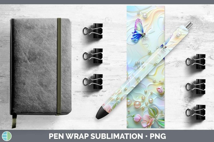 GorgeousEnchanted Flowers 3D Pen Wrap design.