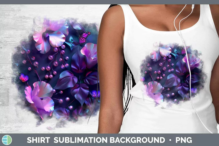 Enchanted Flowers 3D Sweet Pea Shirt Sublimation Sublimation