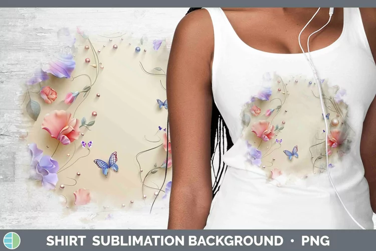 Enchanted Flowers 3D Sweet Pea Shirt Sublimation Sublimation
