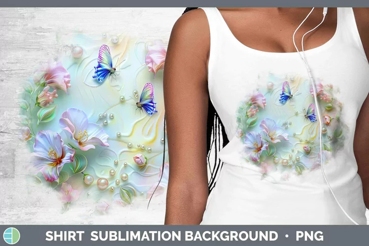 Enchanted Flowers 3D Sweet Pea Shirt Sublimation Sublimation