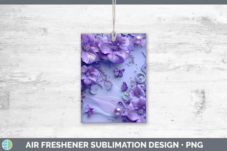 GorgeousEnchanted Flowers 3D Air Freshener design.