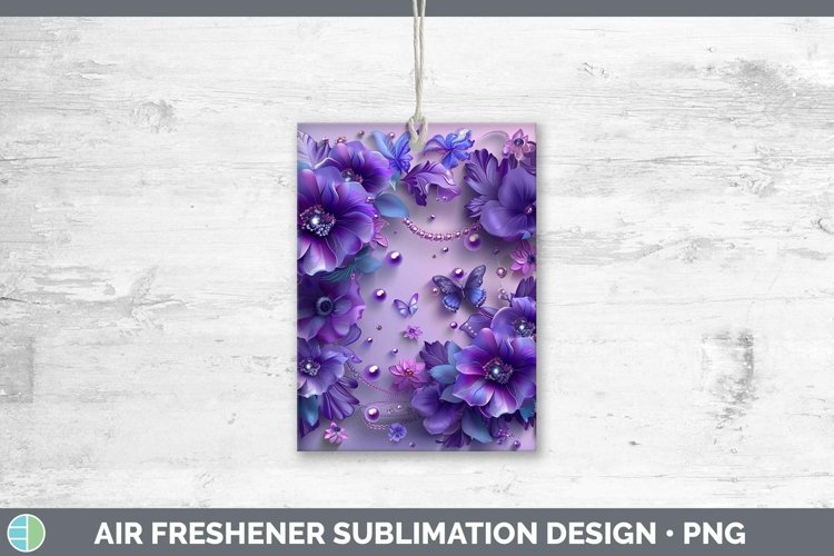 GorgeousEnchanted Flowers 3D Air Freshener design.