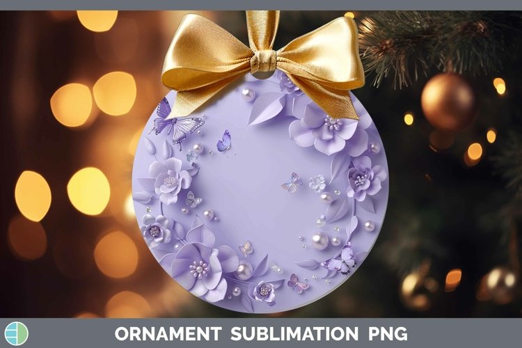 GorgeousEnchanted Flowers 3D Ornament design.