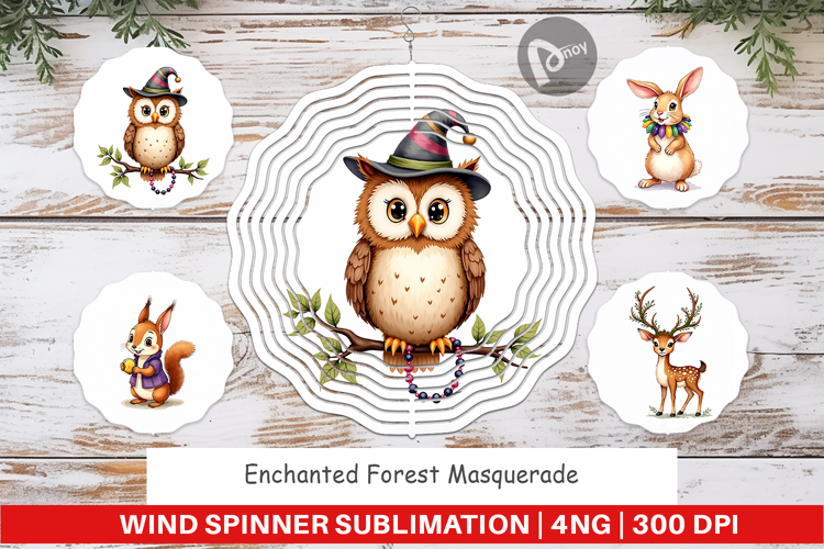 Paw-di Gras Puppy Wind Spinner