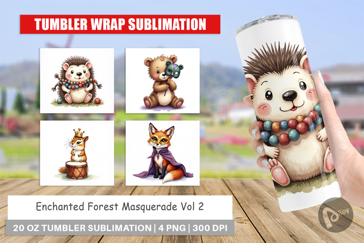 Paw-di Gras Puppy Carnival Tumbler