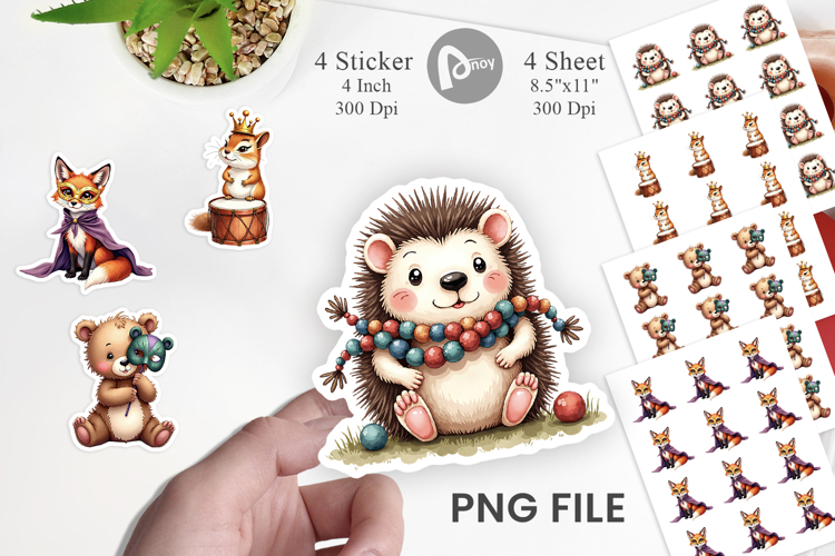 Paw-di Gras Puppy Carnival Sticker