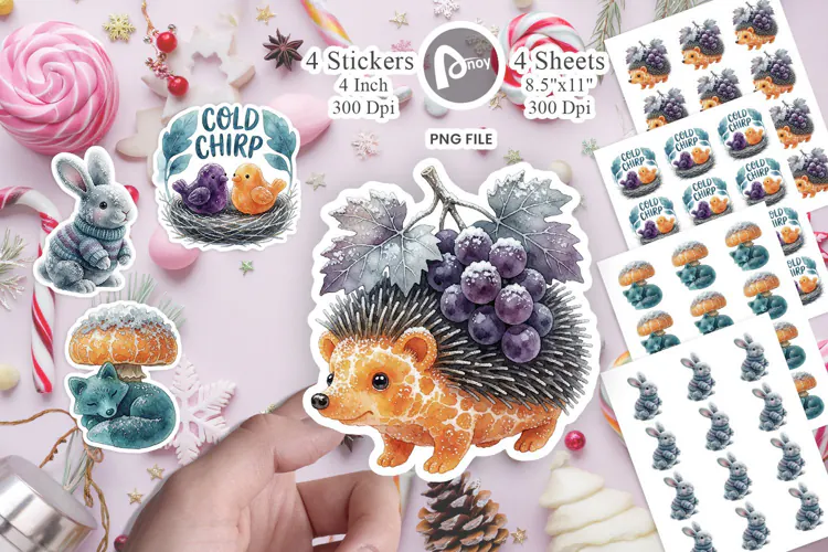 Gelatin Forest Animals Sticker