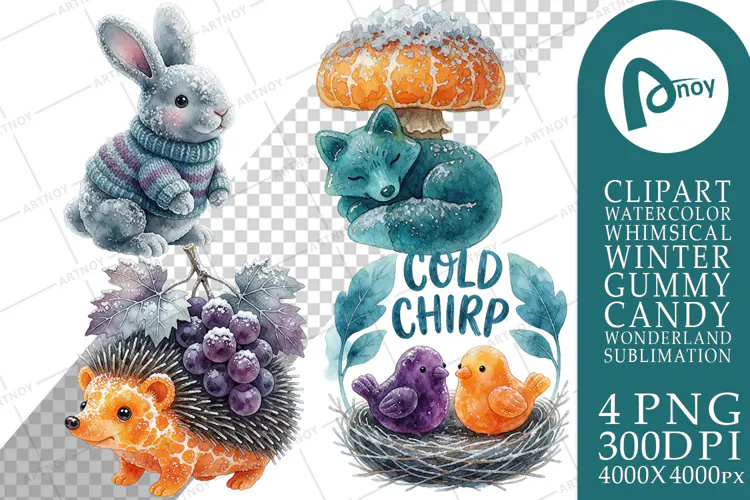 Gelatin Forest Animals Sublimation