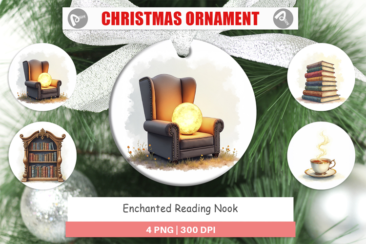 Enchanted Reading Nook Ornament