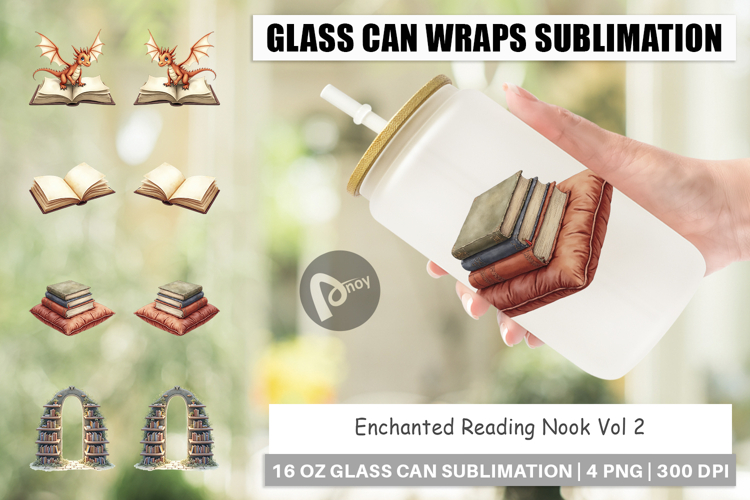 Enchanted Reading Nook Glass Can