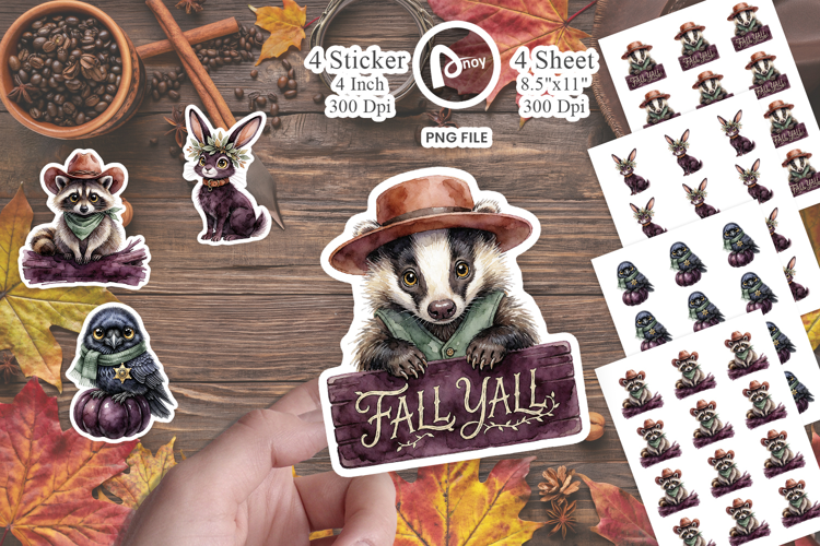 Midnight Prairie Pets Sticker
