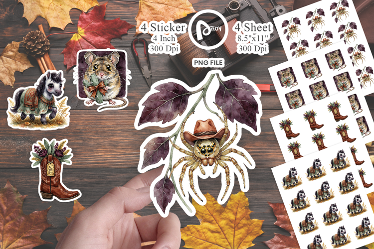 Midnight Prairie Pets Sticker