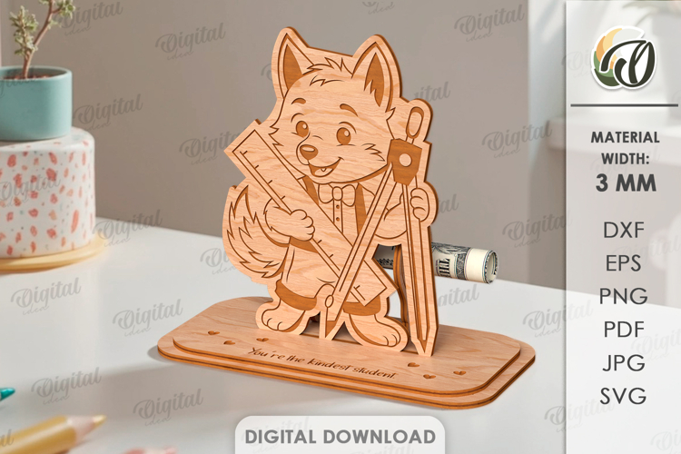 End of School Year Money Holder Laser Cut. Money Stand SVG