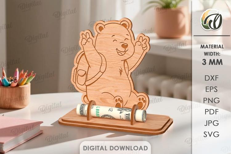 End of School Year Money Holder Laser Cut. Money Stand SVG