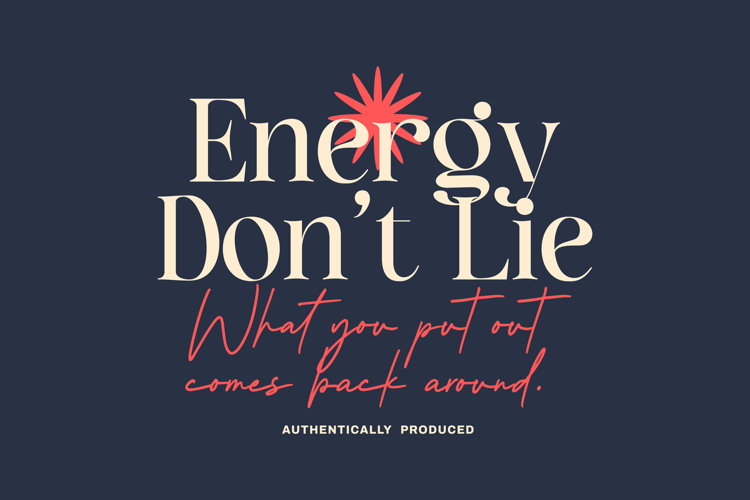 Energy Don't Lie Urban Typography T-shirt Design