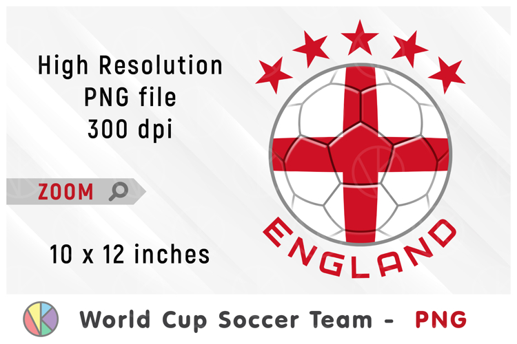 England National Team Soccer Ball. World Cup 2026