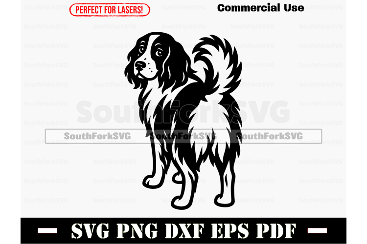 English Springer Spaniel Dog Butt SVG PNG DXF EPS PDF