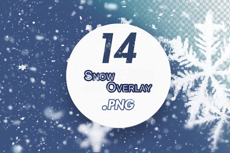 Snow Overlay With Transparent Background for Projects