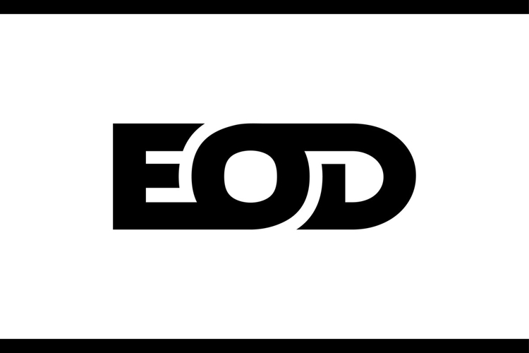 EOD letter logo design.