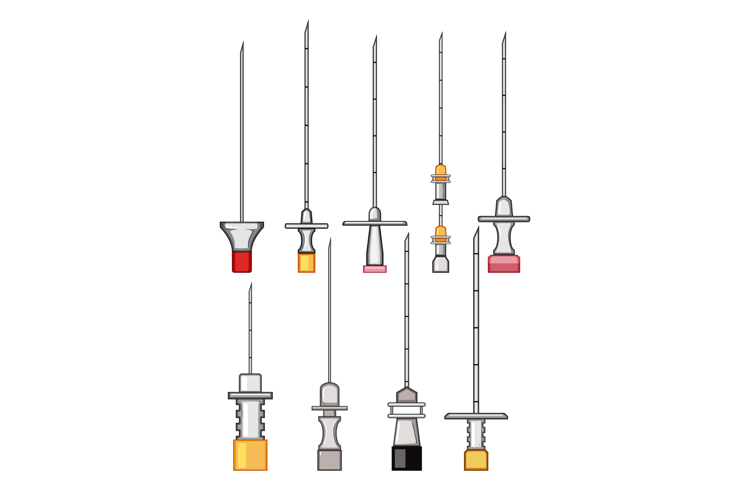 epidural needle set cartoon