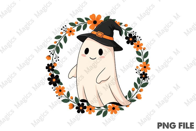 Halloween Fall Ghost Boho Png