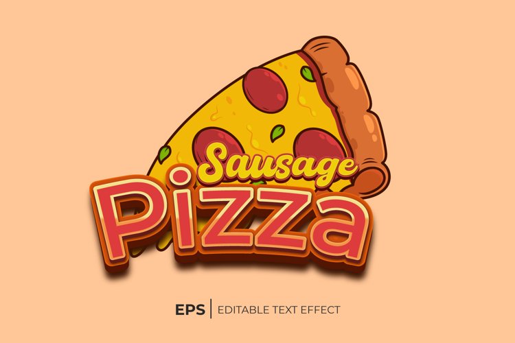 Sausage Pizza Text Effect example image 1