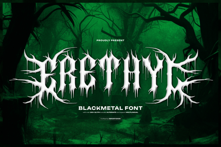 Erethyl | Black Metal Font