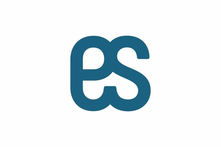 ES logo design vector template example image 1