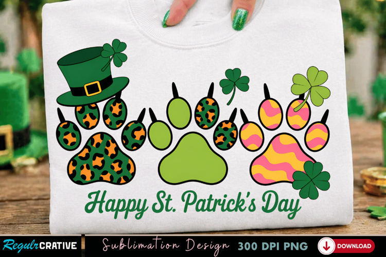 Happy St Patrick Dogs PNG T-shirt Design, dog png, st patric