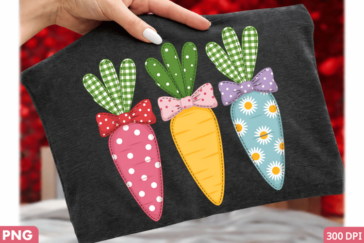 Printable Carrot-Shaped Sublimation Designs for DIY Crafts