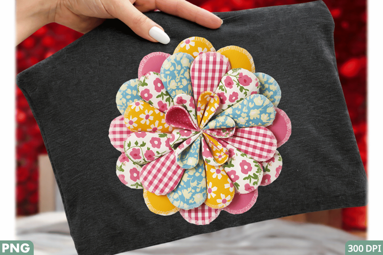 Easter flower sweatshirt, floral applique shirt,Easter PNG