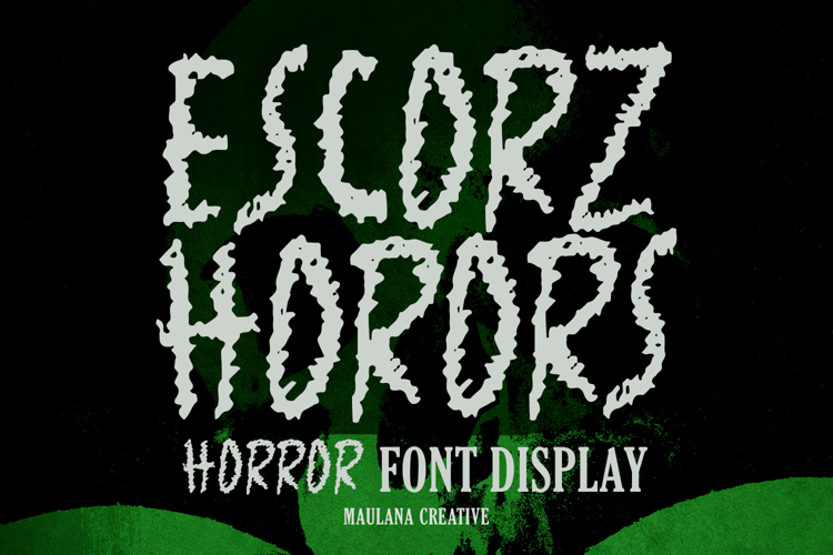 Escorz Horors Handmade Brush Horror Font