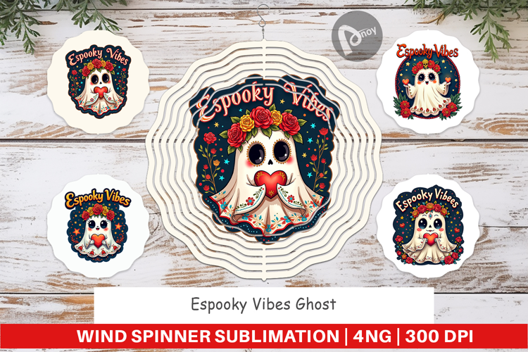 Espooky Ghost Wind Spinner