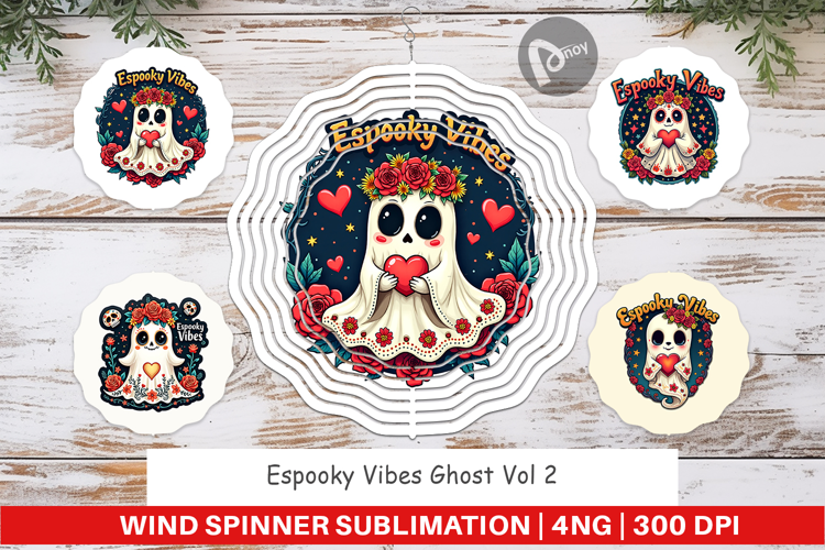 Espooky Ghost Wind Spinner