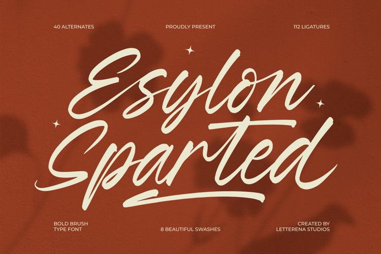 Esylon Sparted Bold Brush Type Font