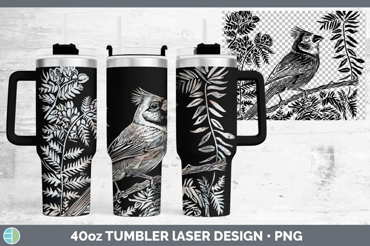 Etch Cardinal Laser 40oz Tumbler Sublimation Tumbler Designs