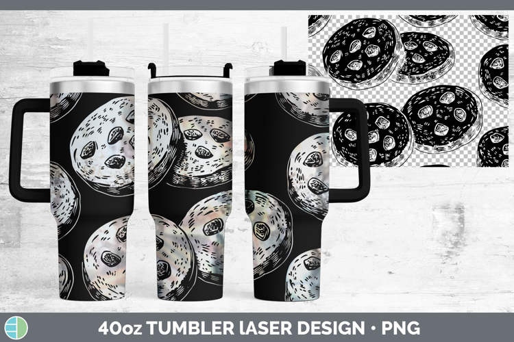 Etch Cookies Laser 40oz Tumbler Design