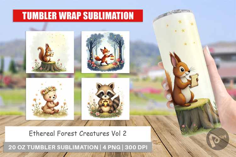 Tumbler Ethereal Forest Creatures