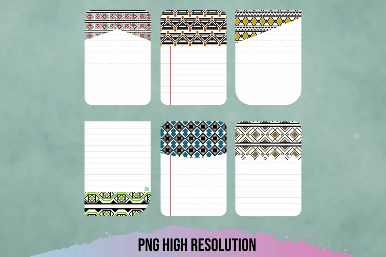 Ethnic Tribal Shaped Journaling Area