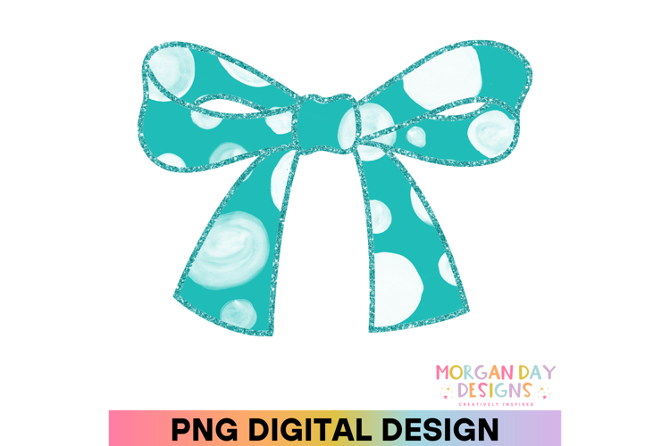 Polka Dot Coquette Bow PNG