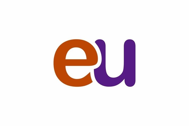EU logo design vector template example image 1