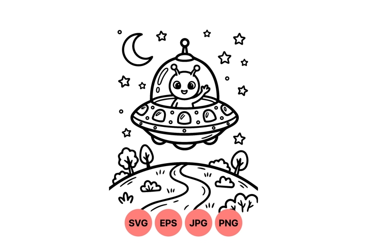 Spaceship Clipart Image 7